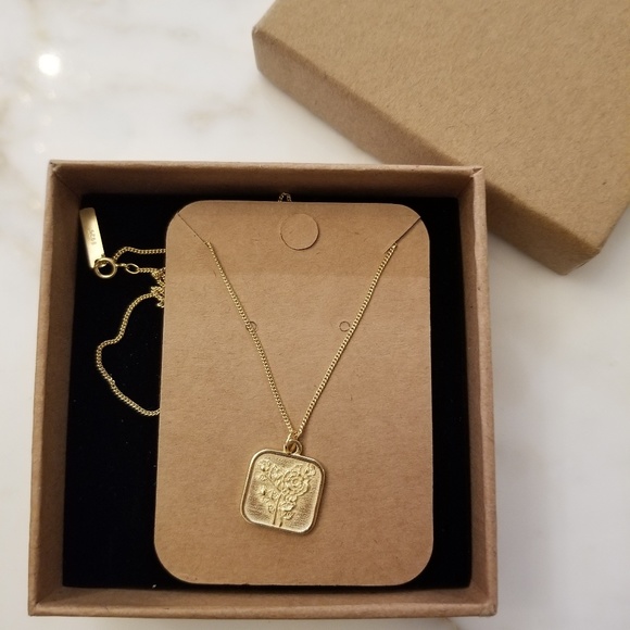 14k Gold-Plated Rose Pendant Necklace - Picture 1 of 5
